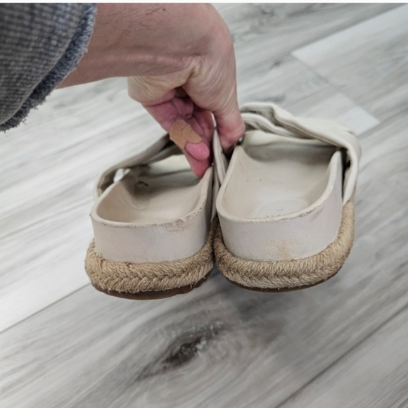 Women's Zara  Cream  Sandals Sz 7.5 - Picture 5 of 8